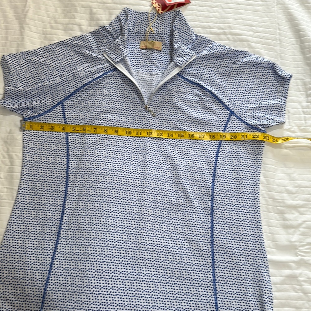 NWT short sleeve zip up golf shirt